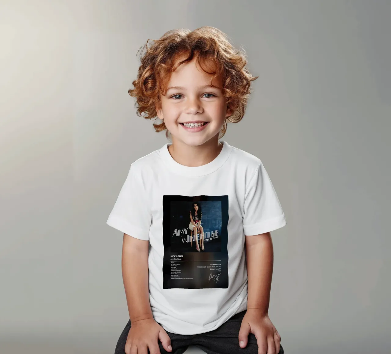 Back to Black By Amy Winehouse kids t-shirt by DGUnder