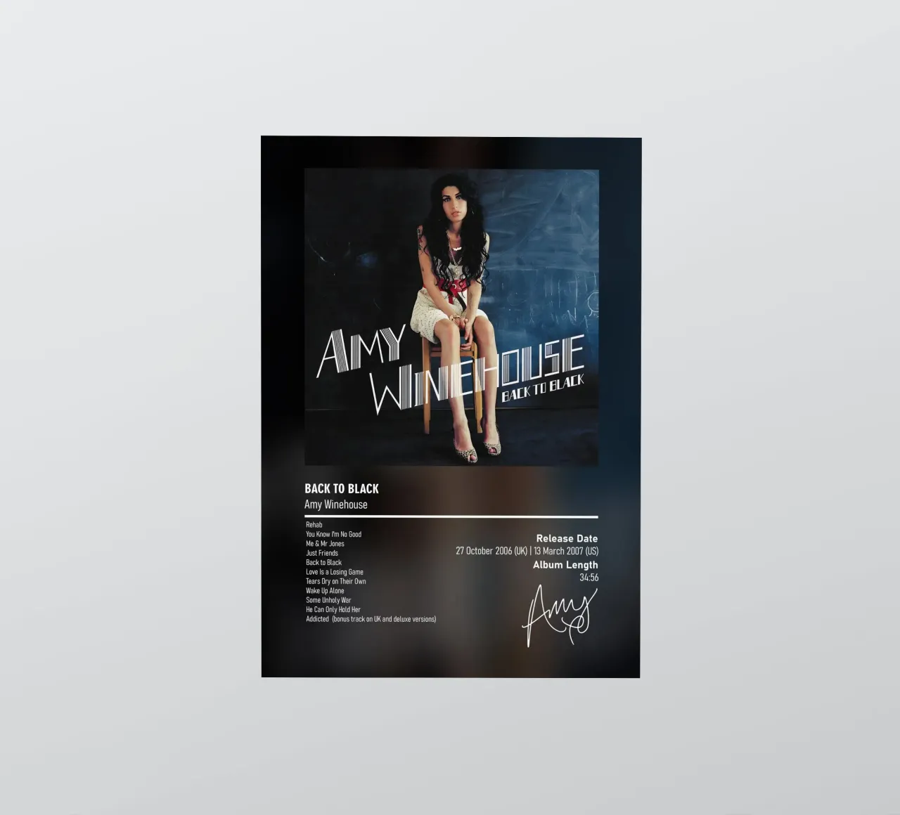 Back to Black By Amy Winehouse sticker by DGUnder
