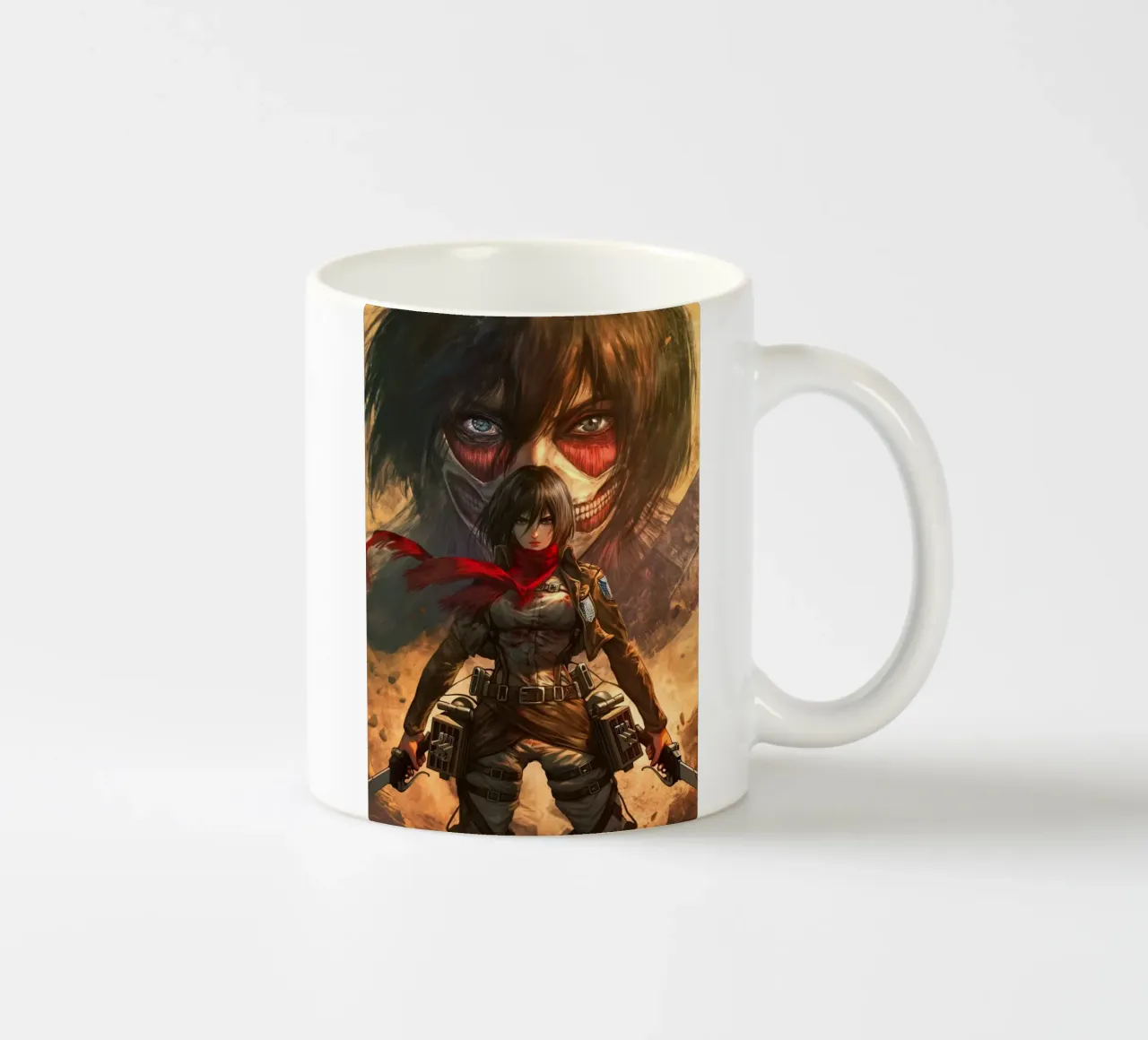 Mikasa Ackerman Angriff auf Titan Keramik Tasse von Fleur de Lys