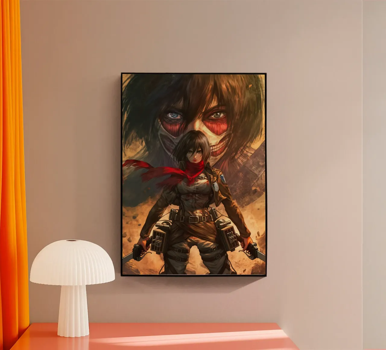 Mikasa Ackerman Attack on Titan metacrilato de Fleur de Lys