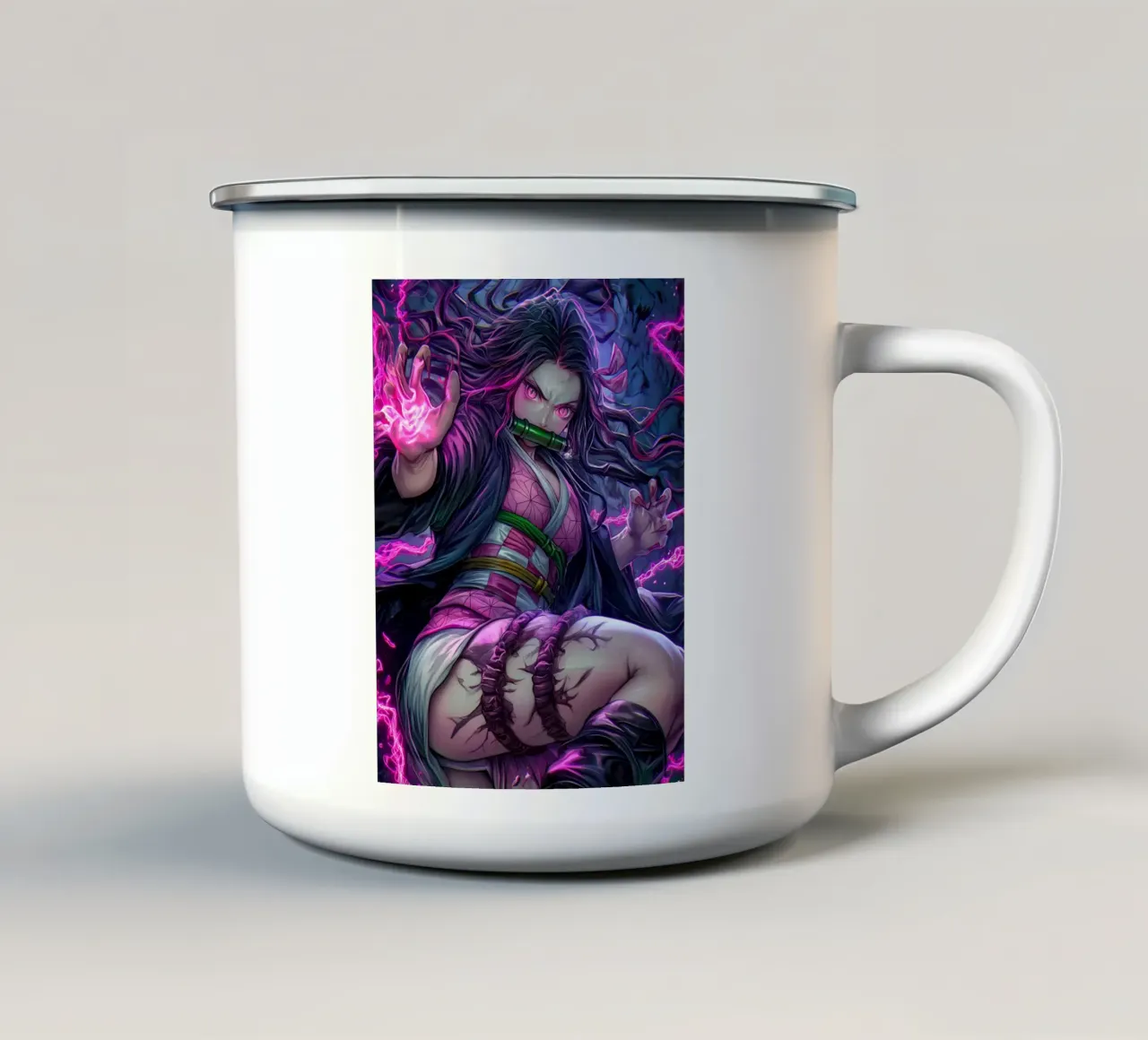 Nezuko Ammazzademoni tazza in smalto da Fleur de Lys