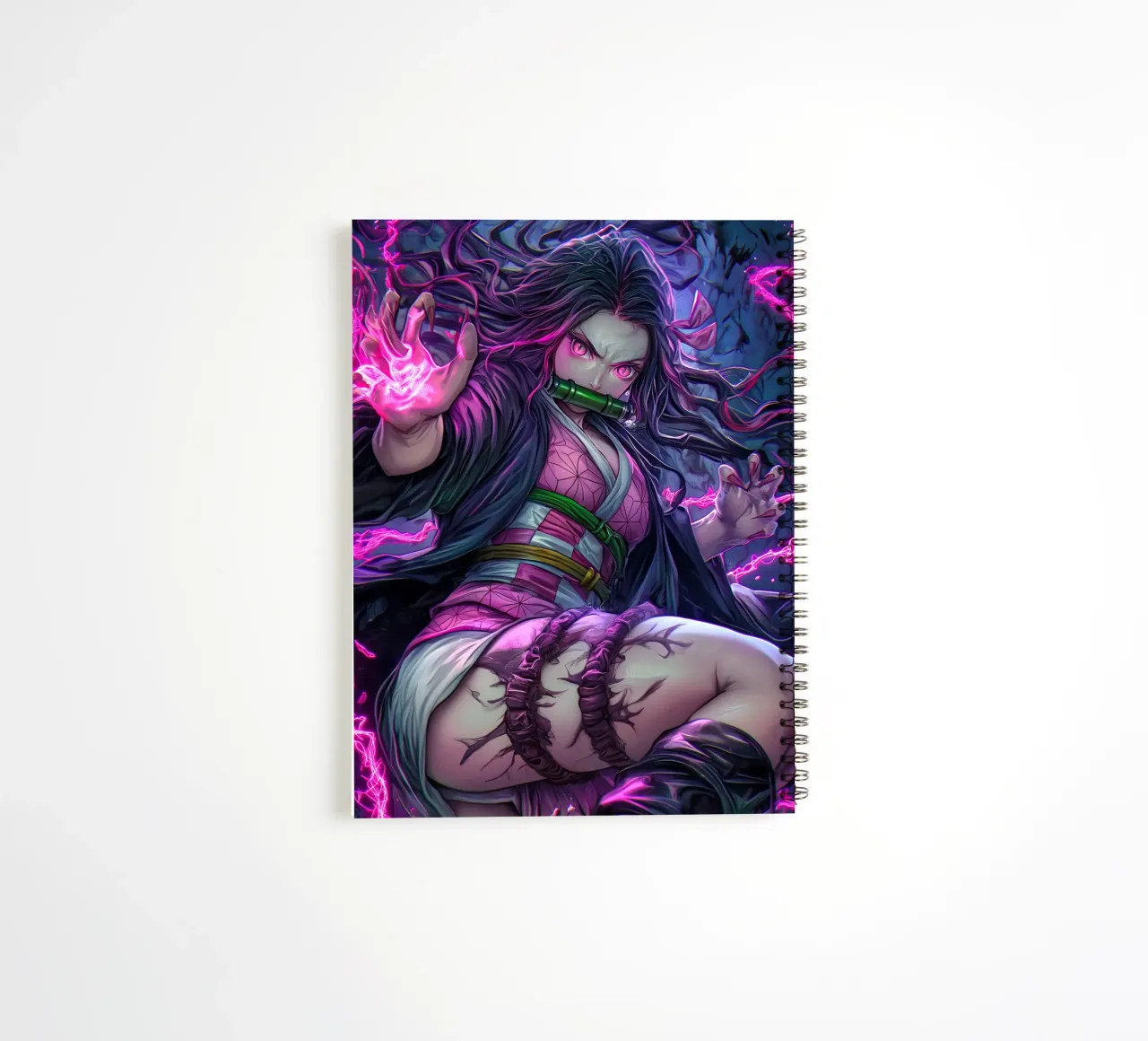 Nezuko Demon Slayer spiral notebook by Fleur de Lys
