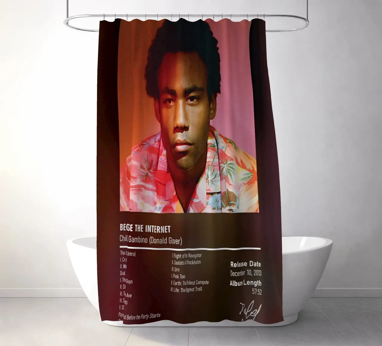 Because the Internet By Childish Gambino (Donald Glover) tenda da doccia da DGUnder