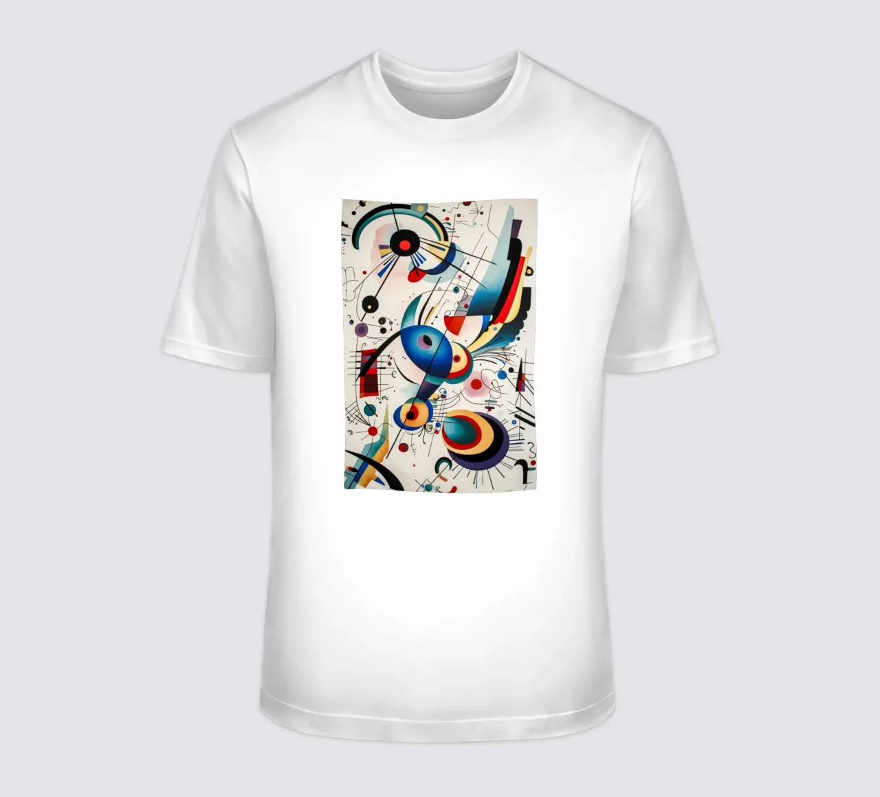 archi intersecanti linee t-shirt da lara shop