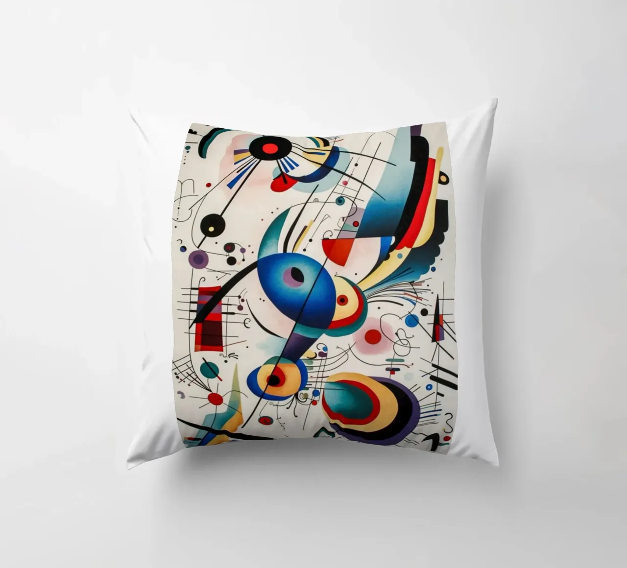 intersecting arcs lines decorative cushion by lara shop