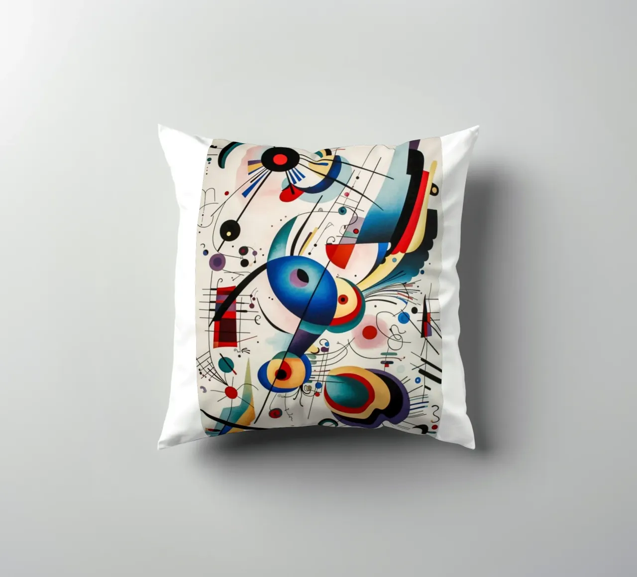 intersecting arcs lines decorative cushion by lara shop