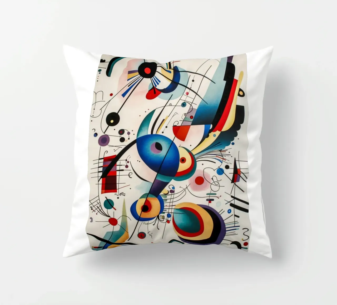 intersecting arcs lines decorative cushion by lara shop