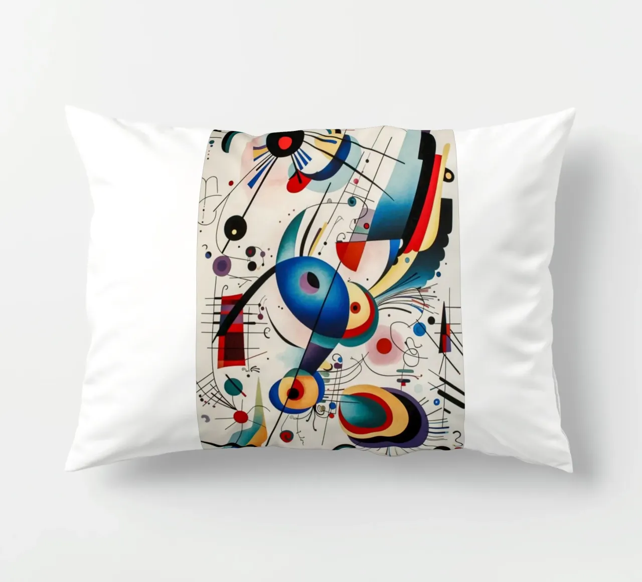intersecting arcs lines decorative cushion by lara shop