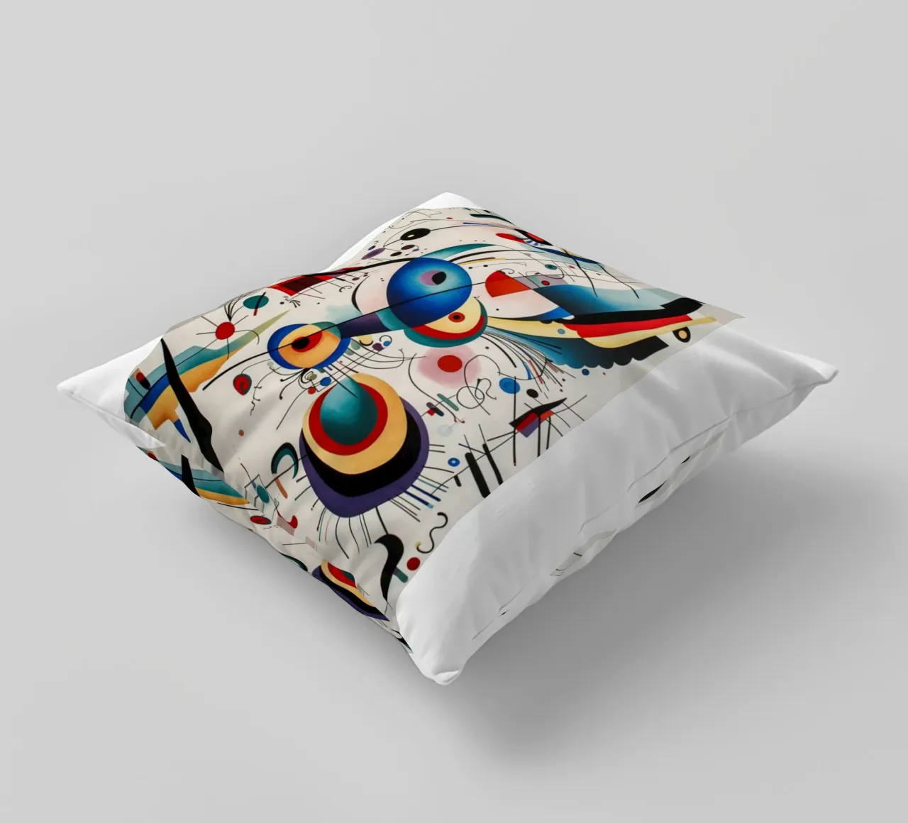 intersecting arcs lines decorative cushion by lara shop