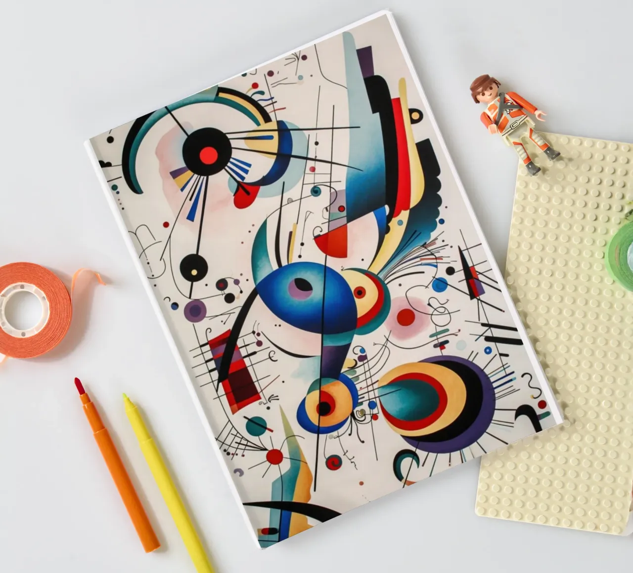 intersecting arcs lines notebook by lara shop