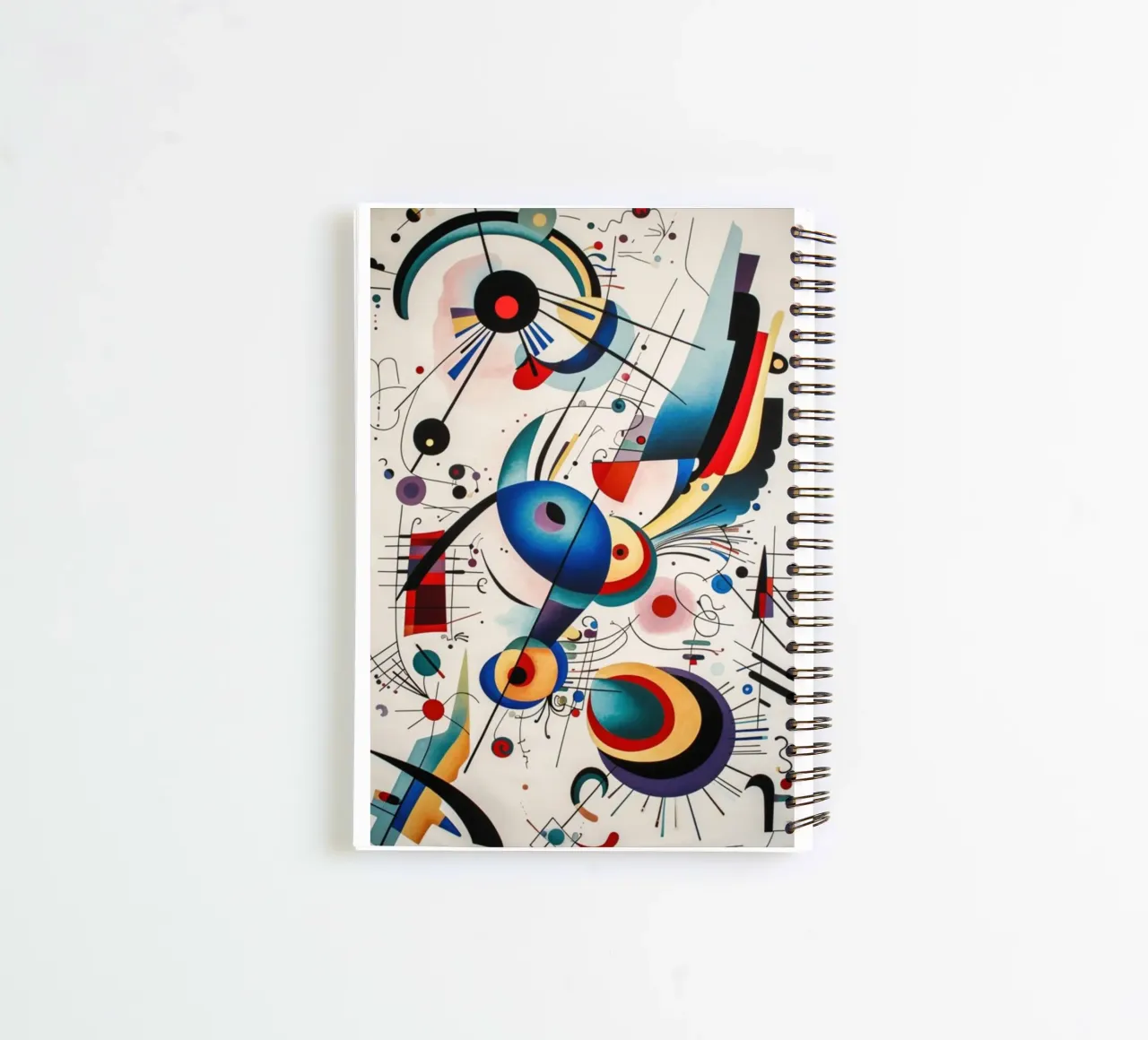 intersecting arcs lines spiral notebook by lara shop