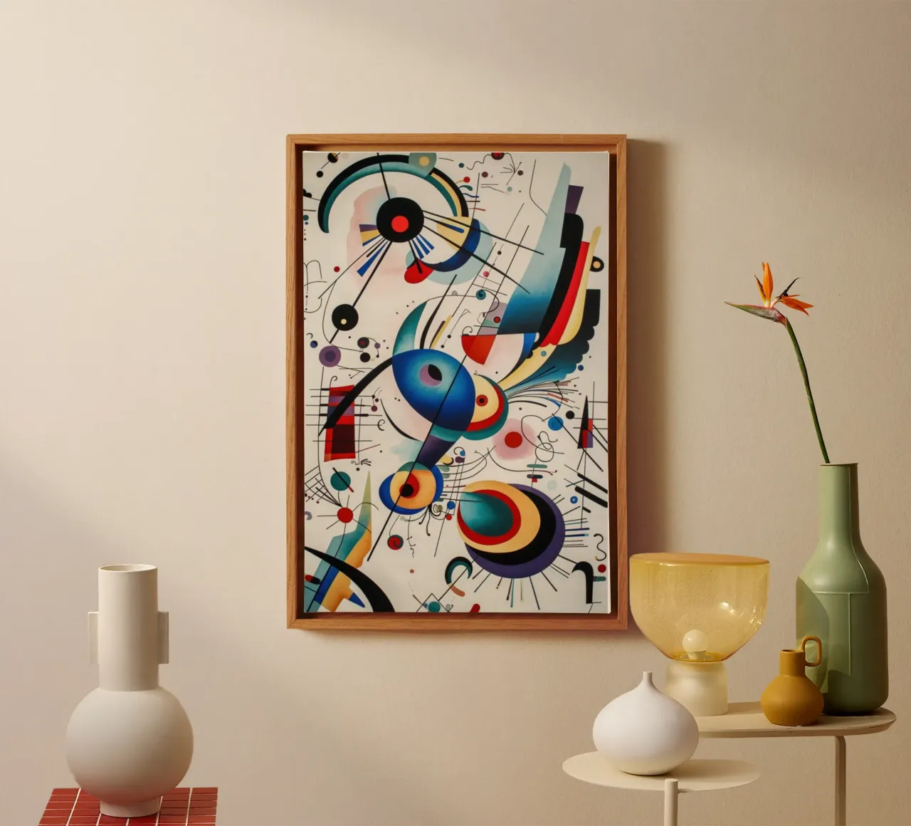 intersecting arcs lines canvas by lara shop