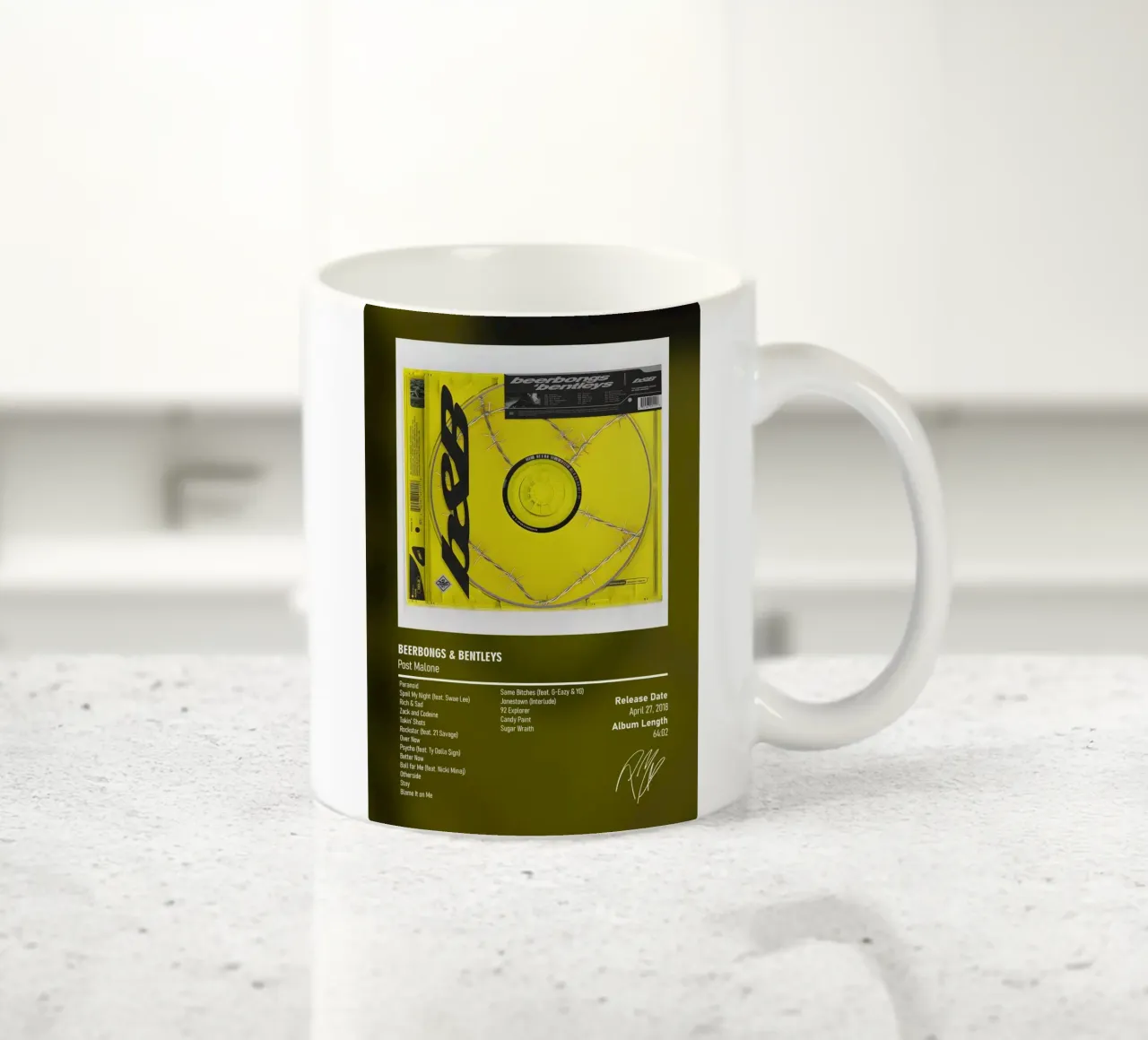 Beerbongs & Bentleys By Post Malone tazza in ceramica da DGUnder
