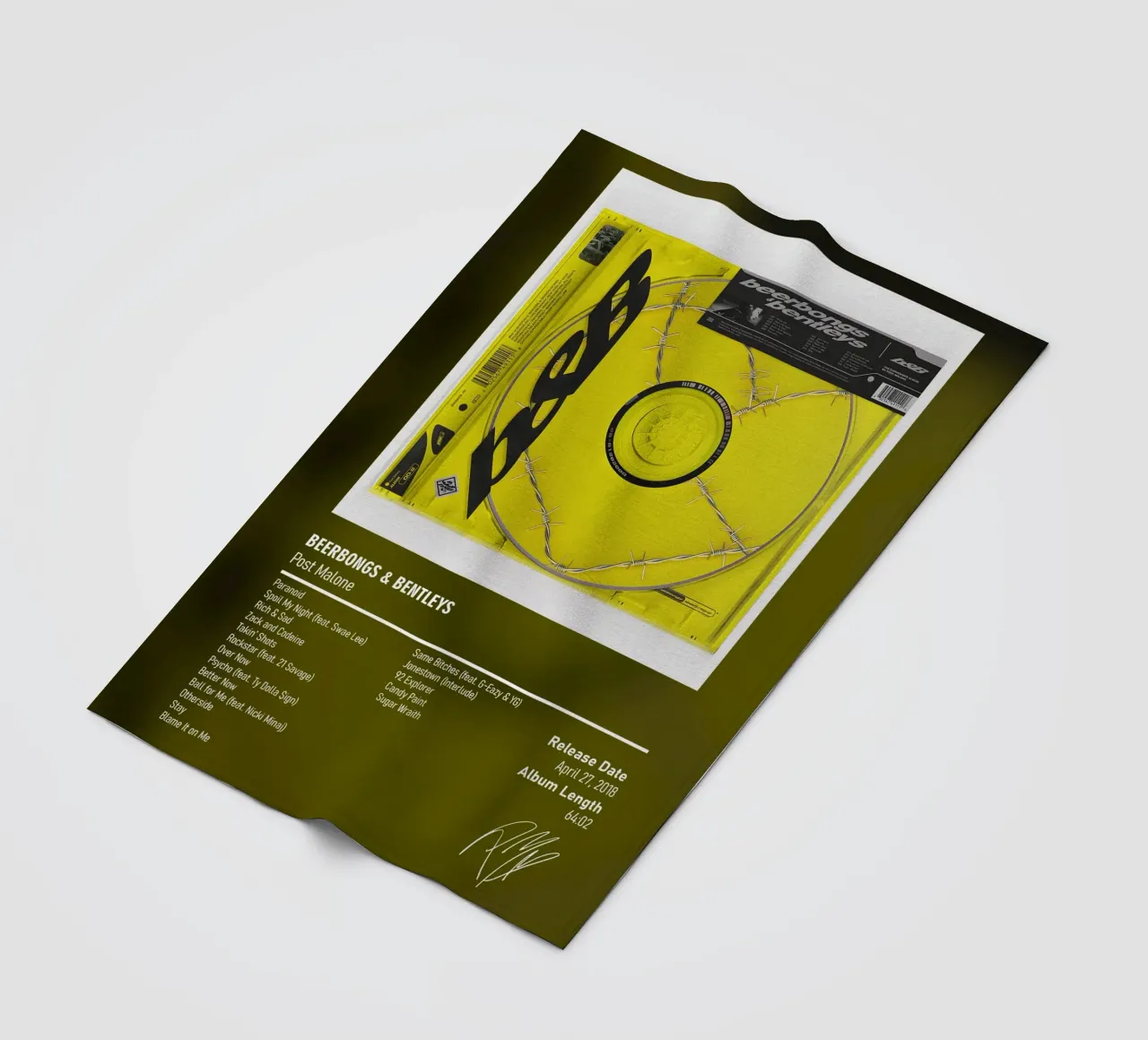 Beerbongs & Bentleys By Post Malone coperta in pile da DGUnder