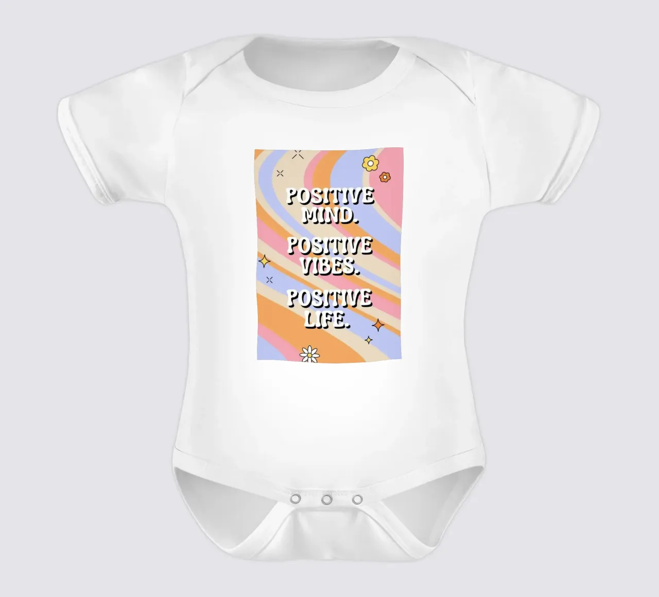 quots mente positiva body neonato maniche corte da art quots shop