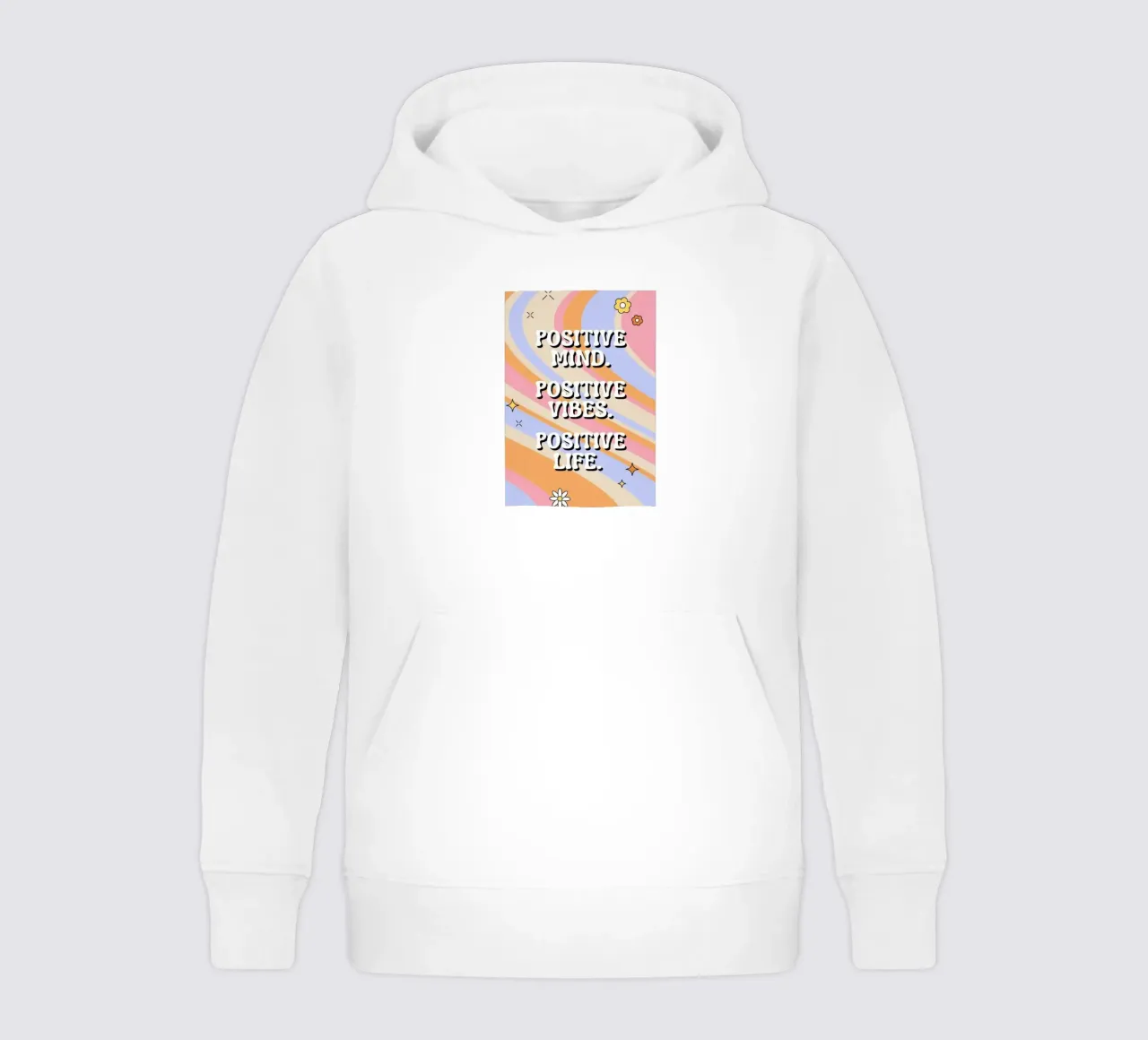 quots mente positiva felpa bambino con cappuccio da art quots shop