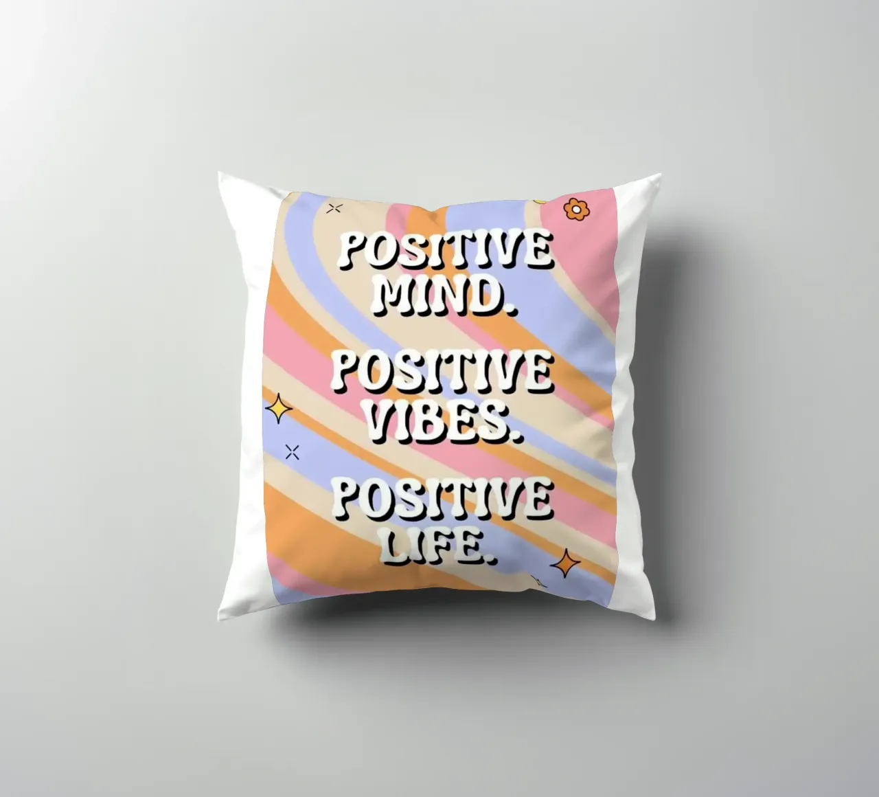 quots mente positiva cuscino da art quots shop