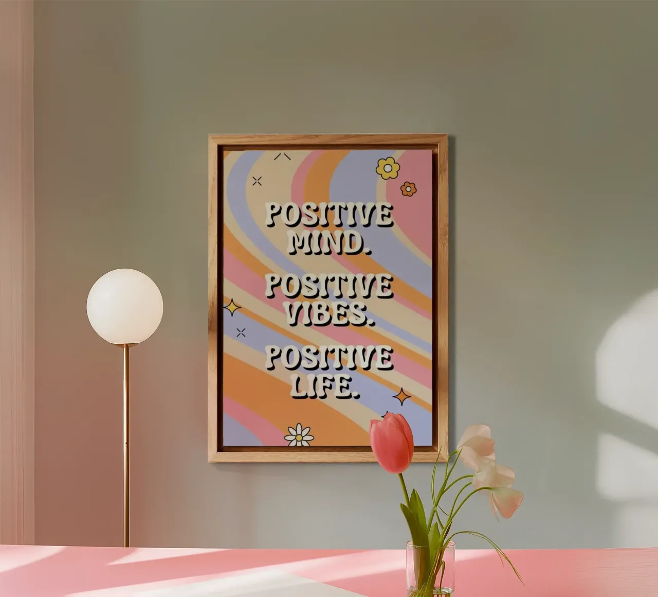 quots mente positiva alluminio dibond da art quots shop