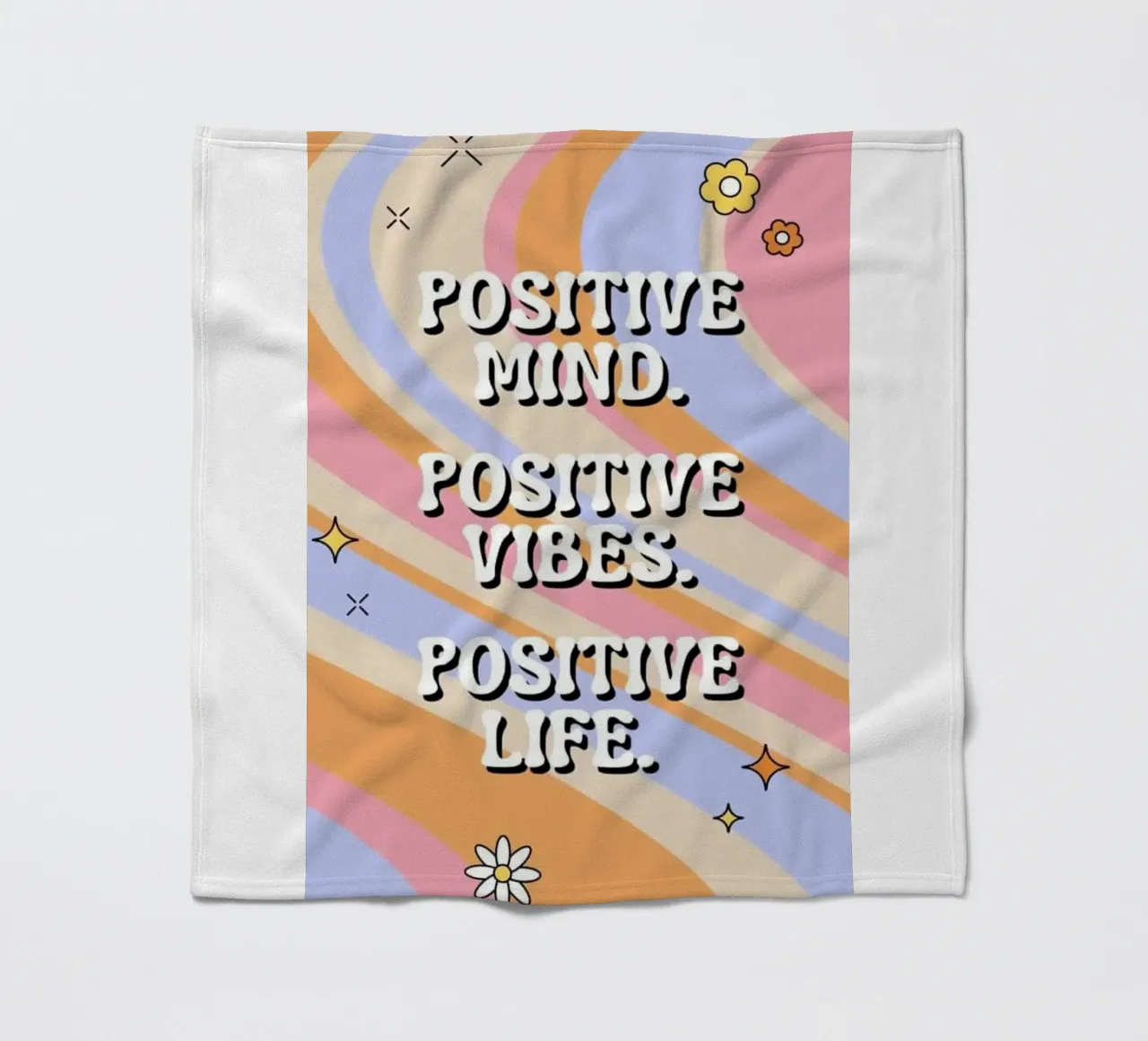 quots mente positiva coperta in pile da art quots shop