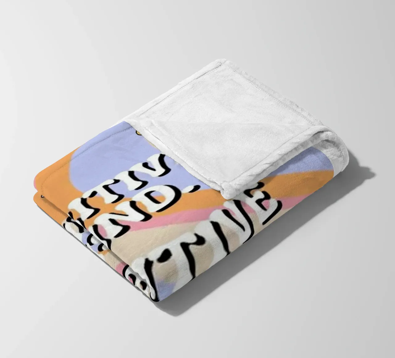 quots mente positiva coperta in pile da art quots shop