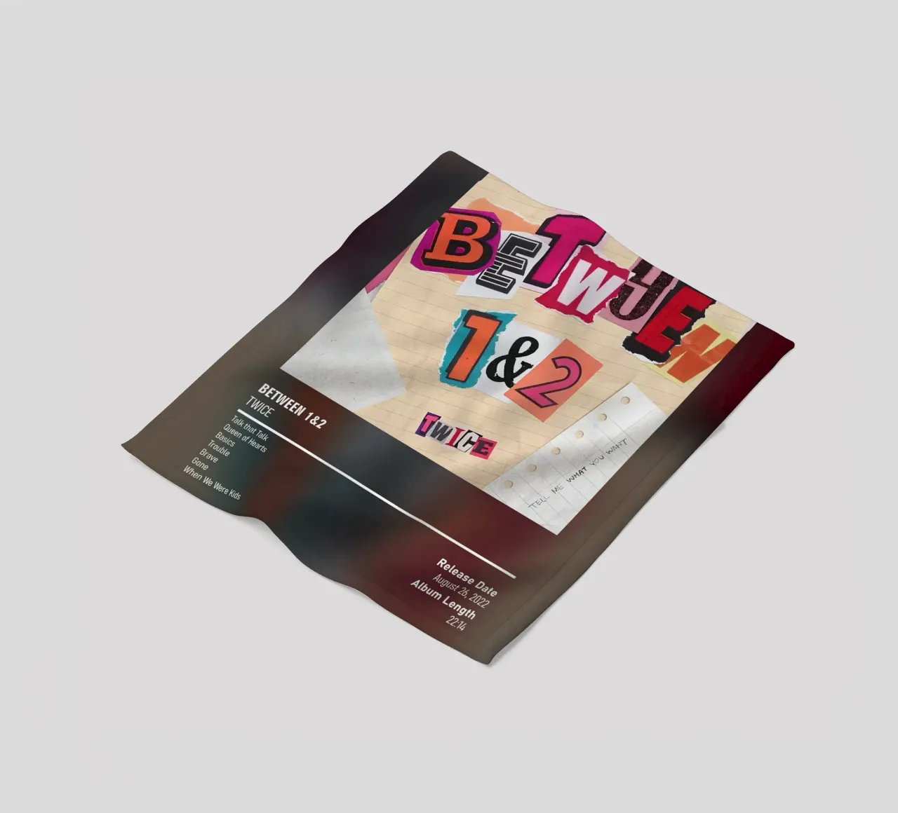 Between 1&2 By TWICE coperta in pile da DGUnder