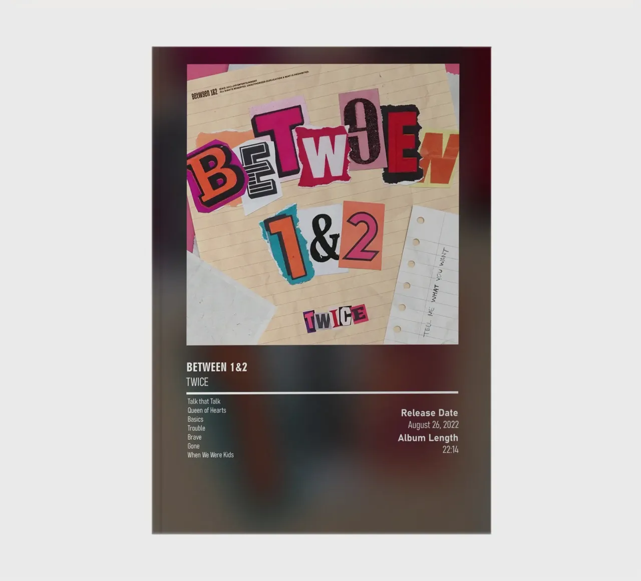 Between 1&2 By TWICE diario da DGUnder