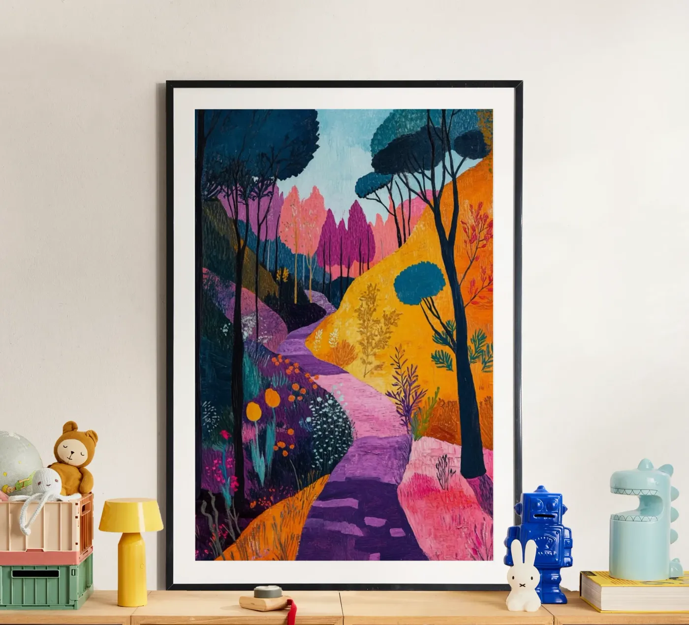 beautiful forest path poster by briyan shop