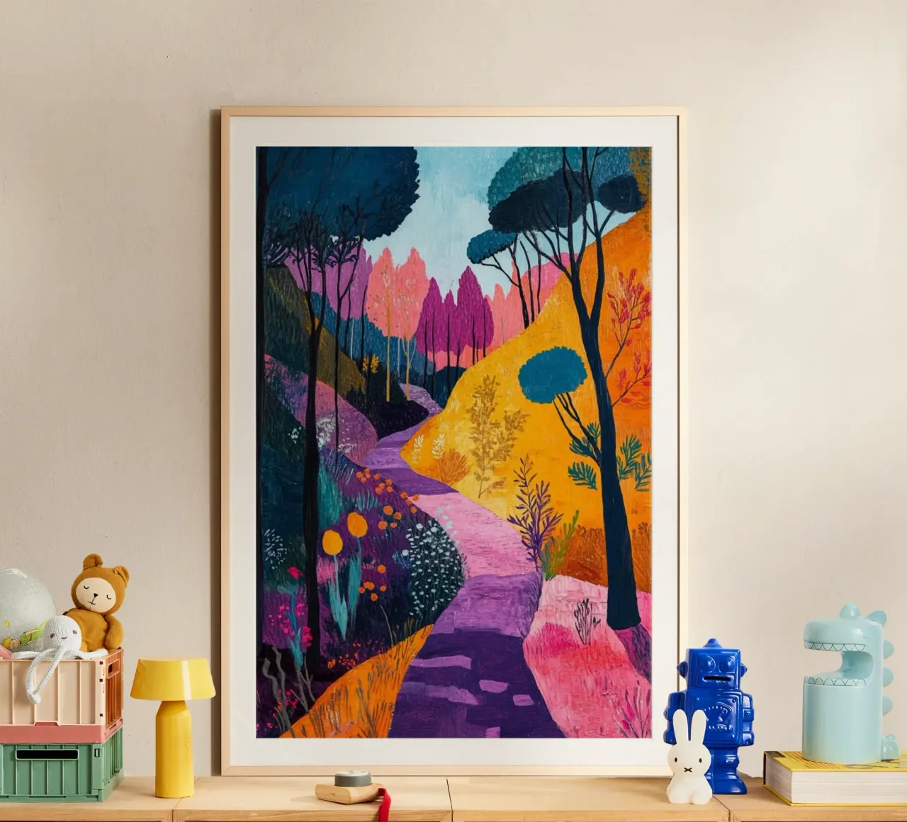 beautiful forest path poster by briyan shop