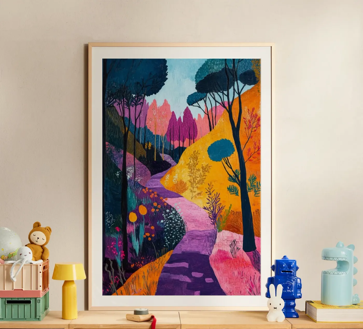 beautiful forest path poster by briyan shop