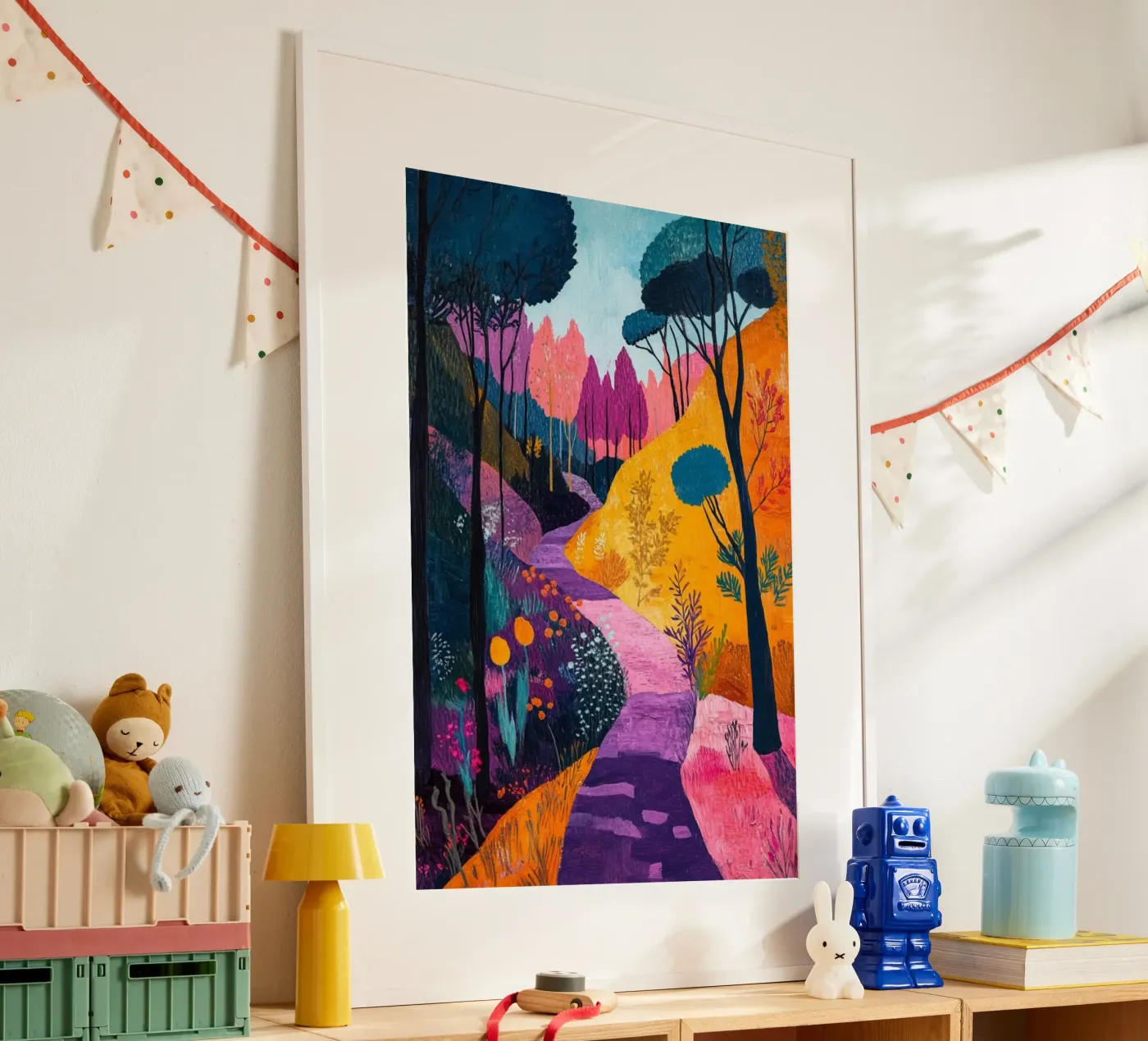 beautiful forest path poster by briyan shop