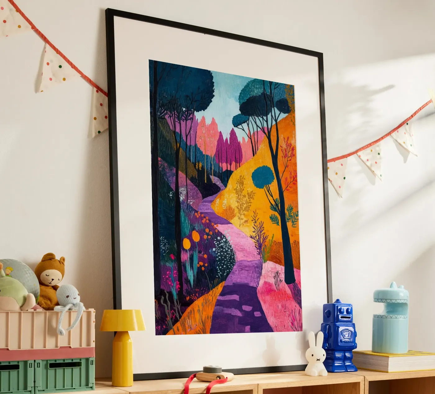 beautiful forest path poster by briyan shop