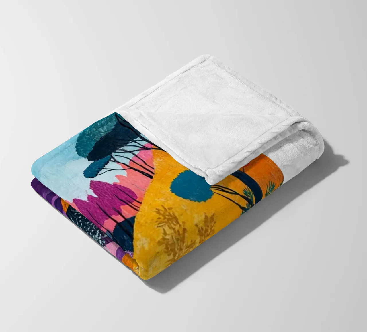 beautiful forest path fleece blanket by briyan shop