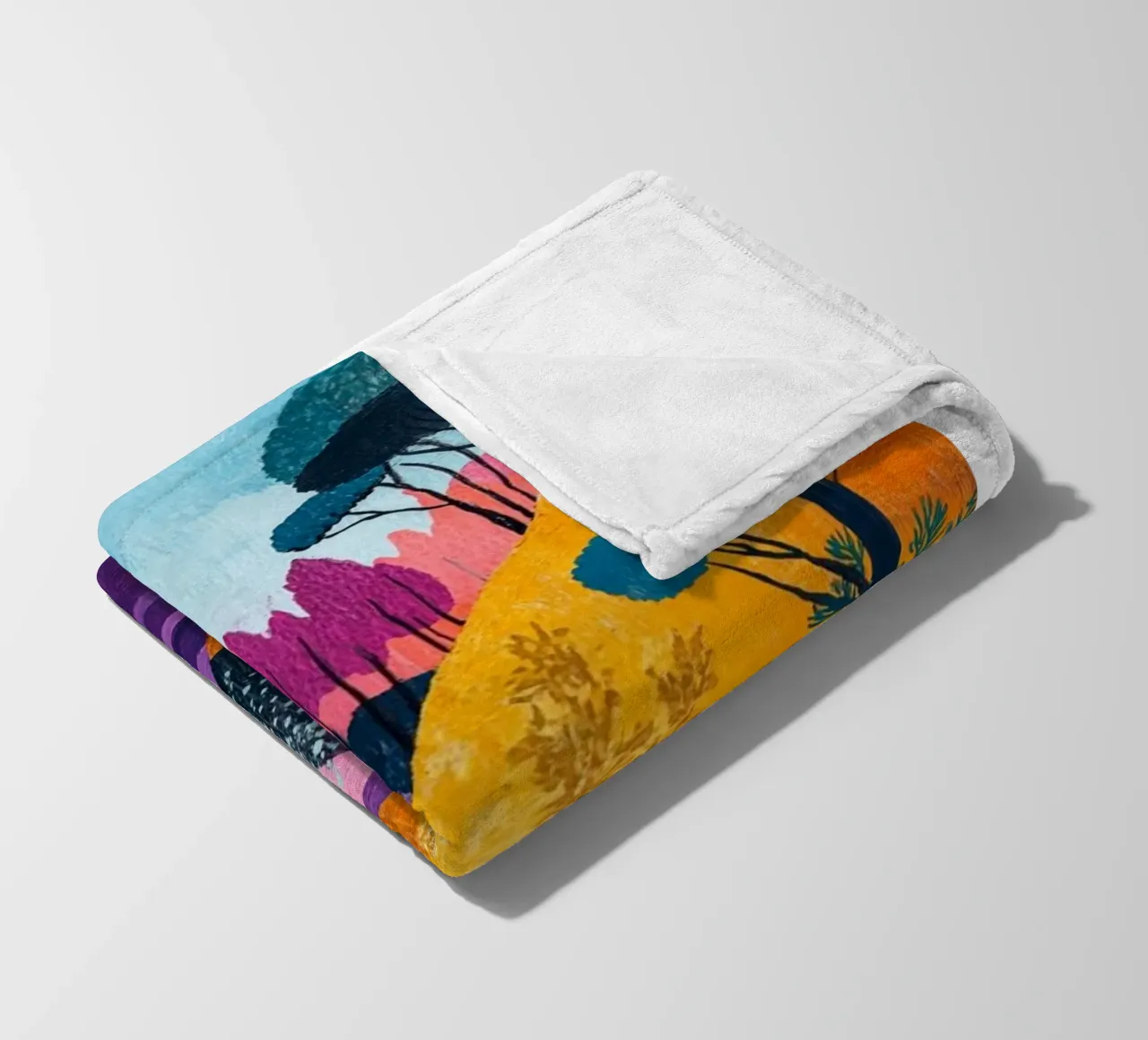 beautiful forest path fleece blanket by briyan shop