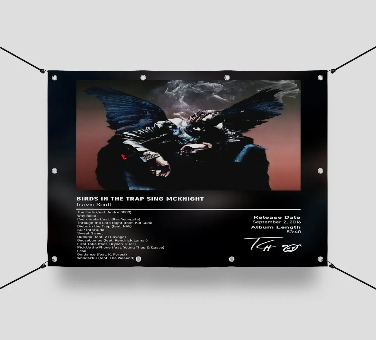 Birds in the Trap Sing McKnight (2016) by Travis Scott telo in pvc da DGUnder