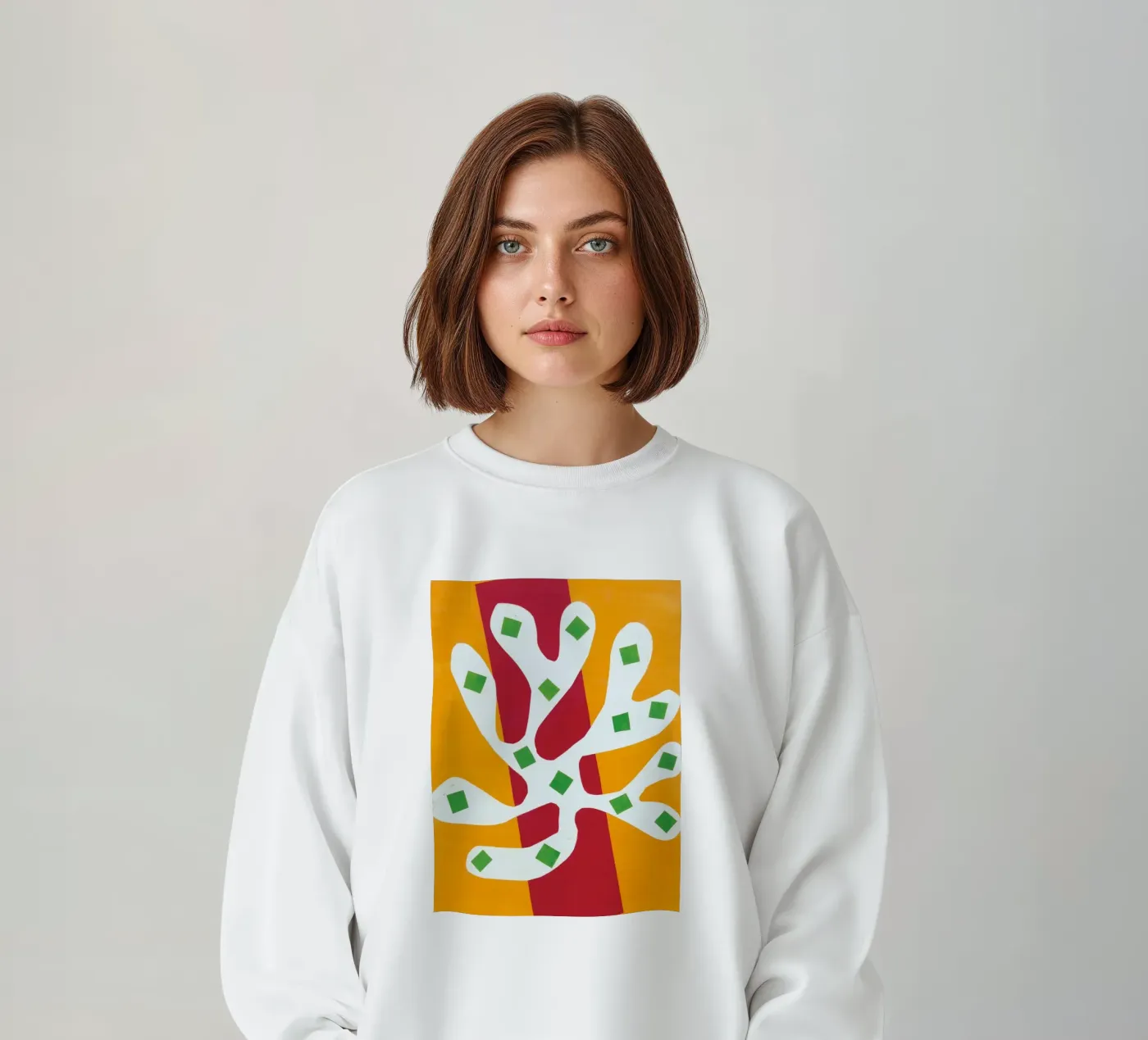 overlapping elements poster sweatshirt van briyan shop