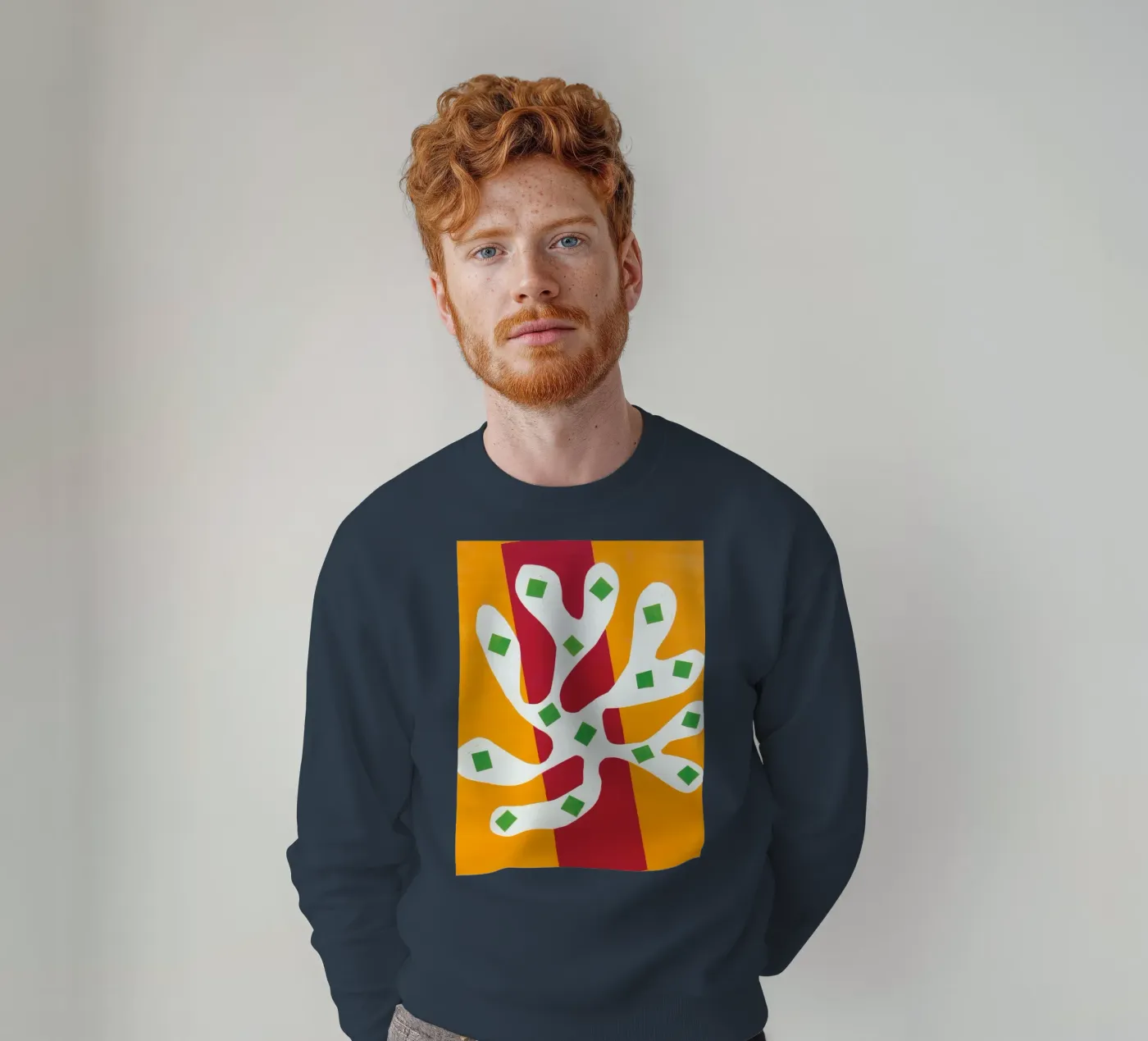 overlapping elements poster sweatshirt van briyan shop