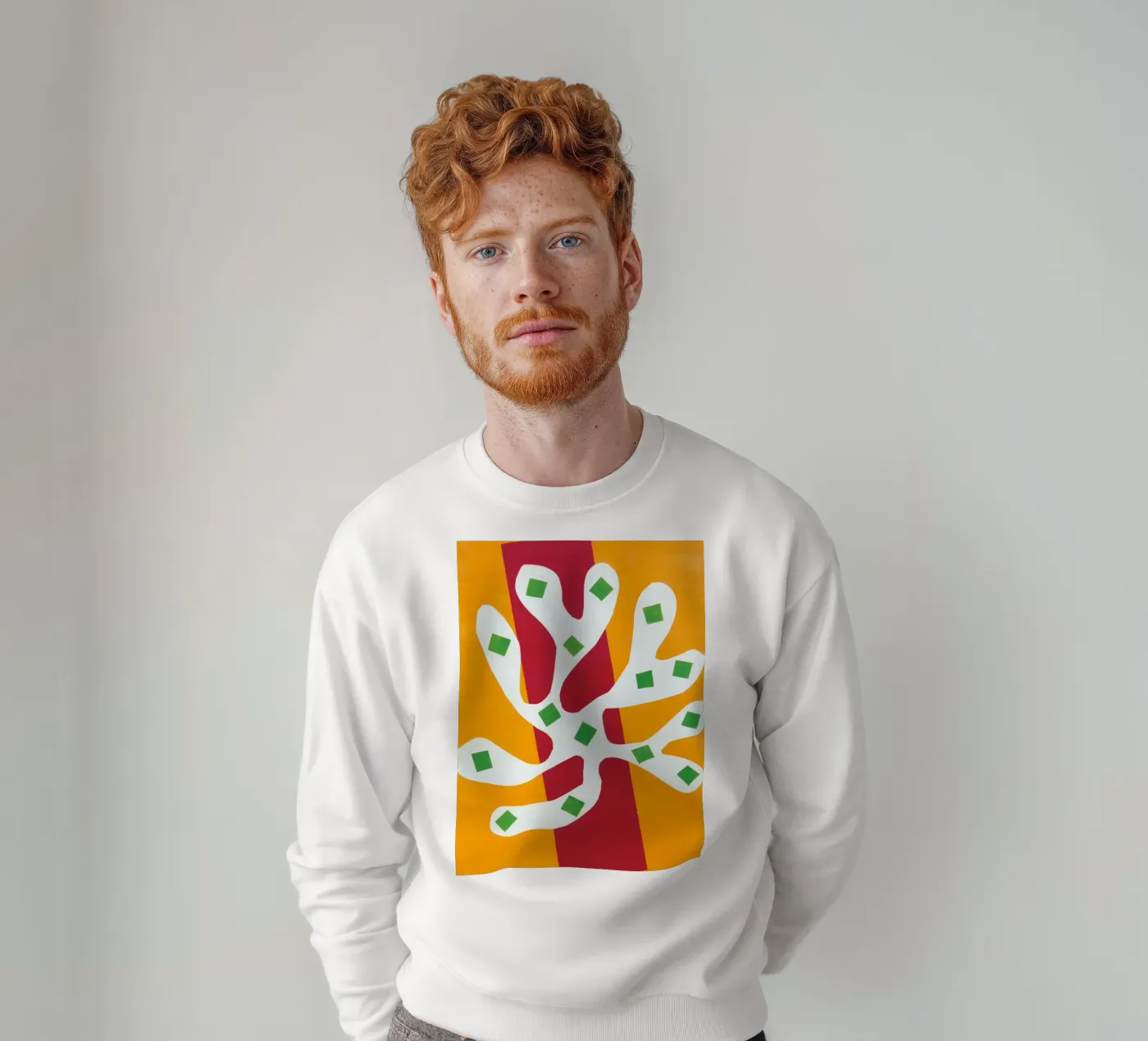 overlapping elements poster sweatshirt van briyan shop