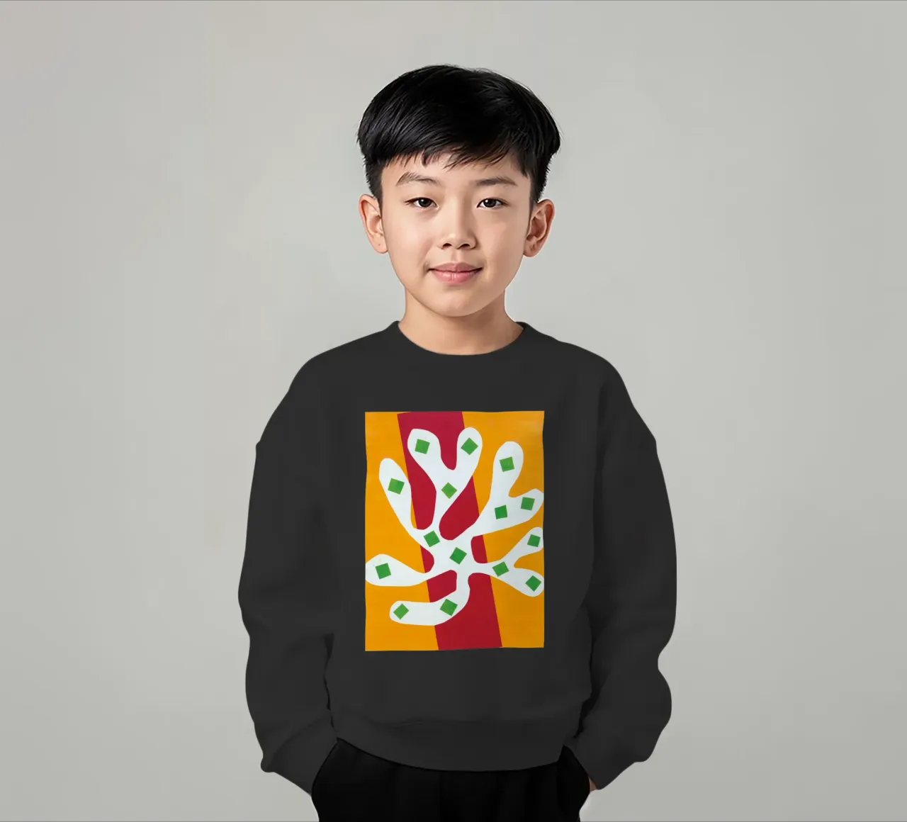 manifesto di sovrapposizione di elementi felpa bambino da briyan shop