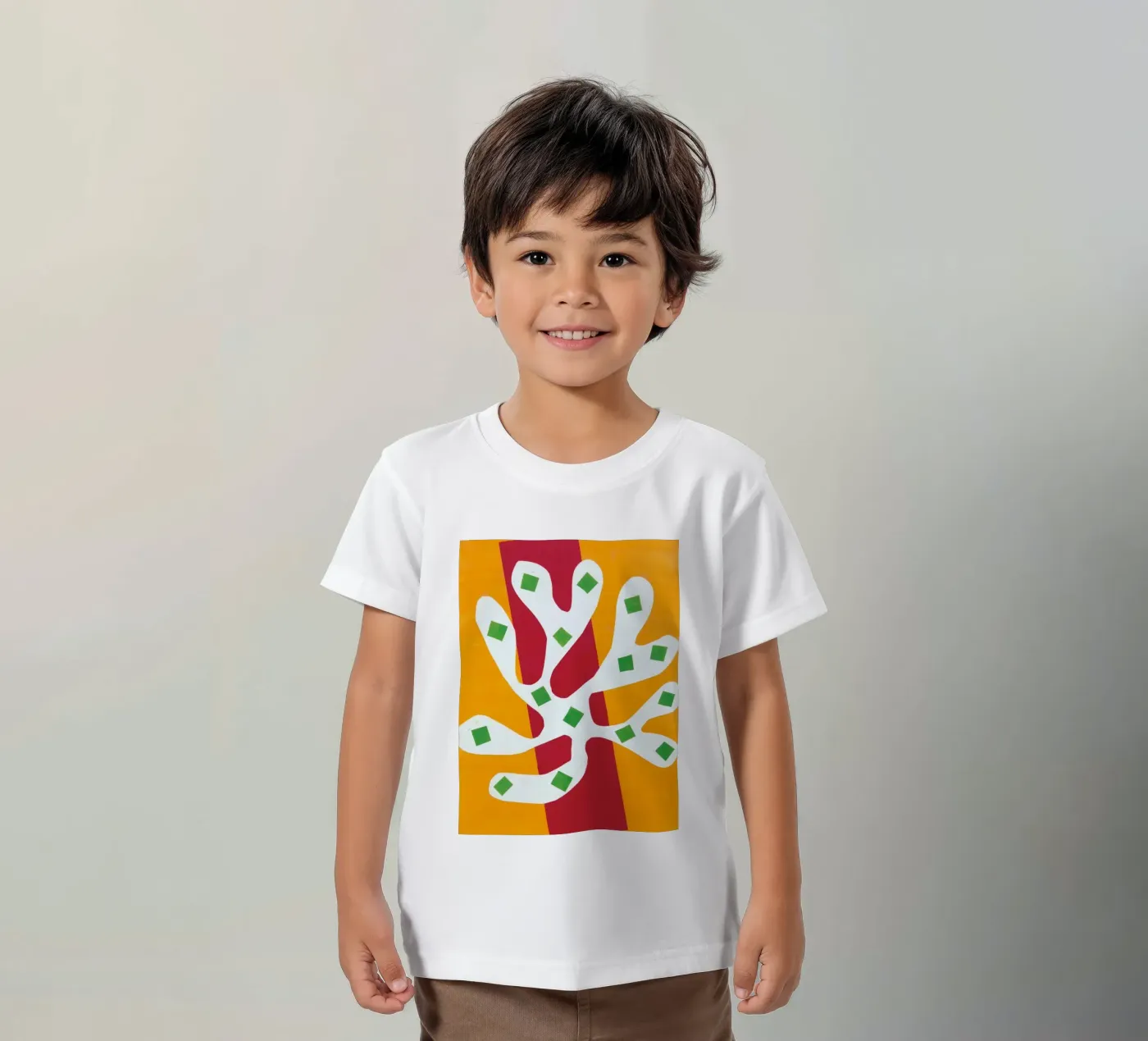 manifesto di sovrapposizione di elementi t-shirt bambini da briyan shop