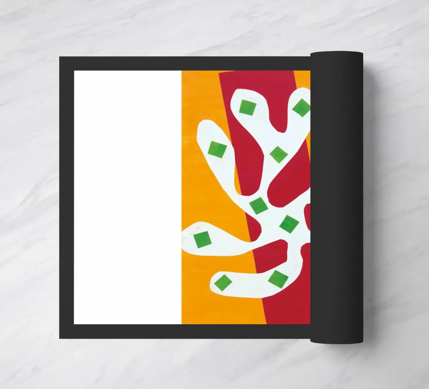 overlappende elementen poster deurmat van briyan shop