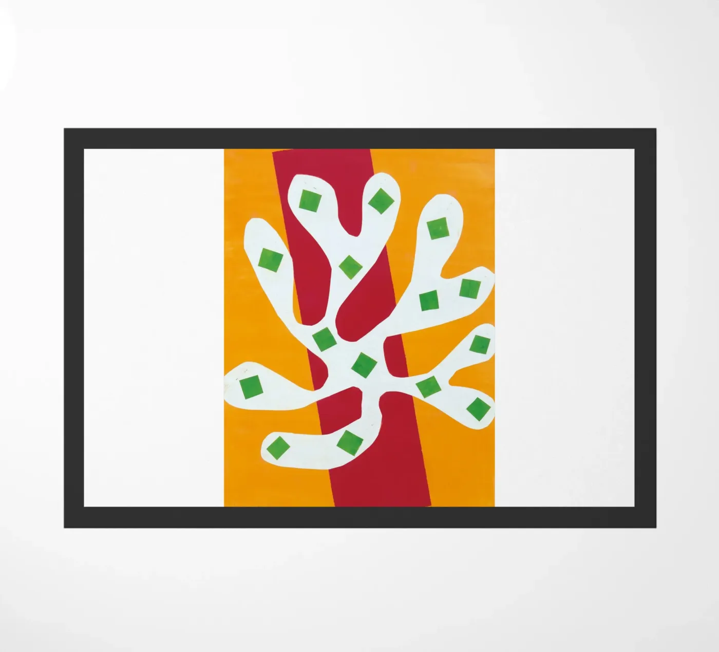 overlappende elementen poster deurmat van briyan shop