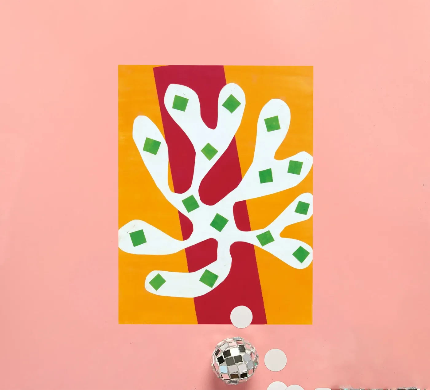 overlapping elements poster autocollant de briyan shop