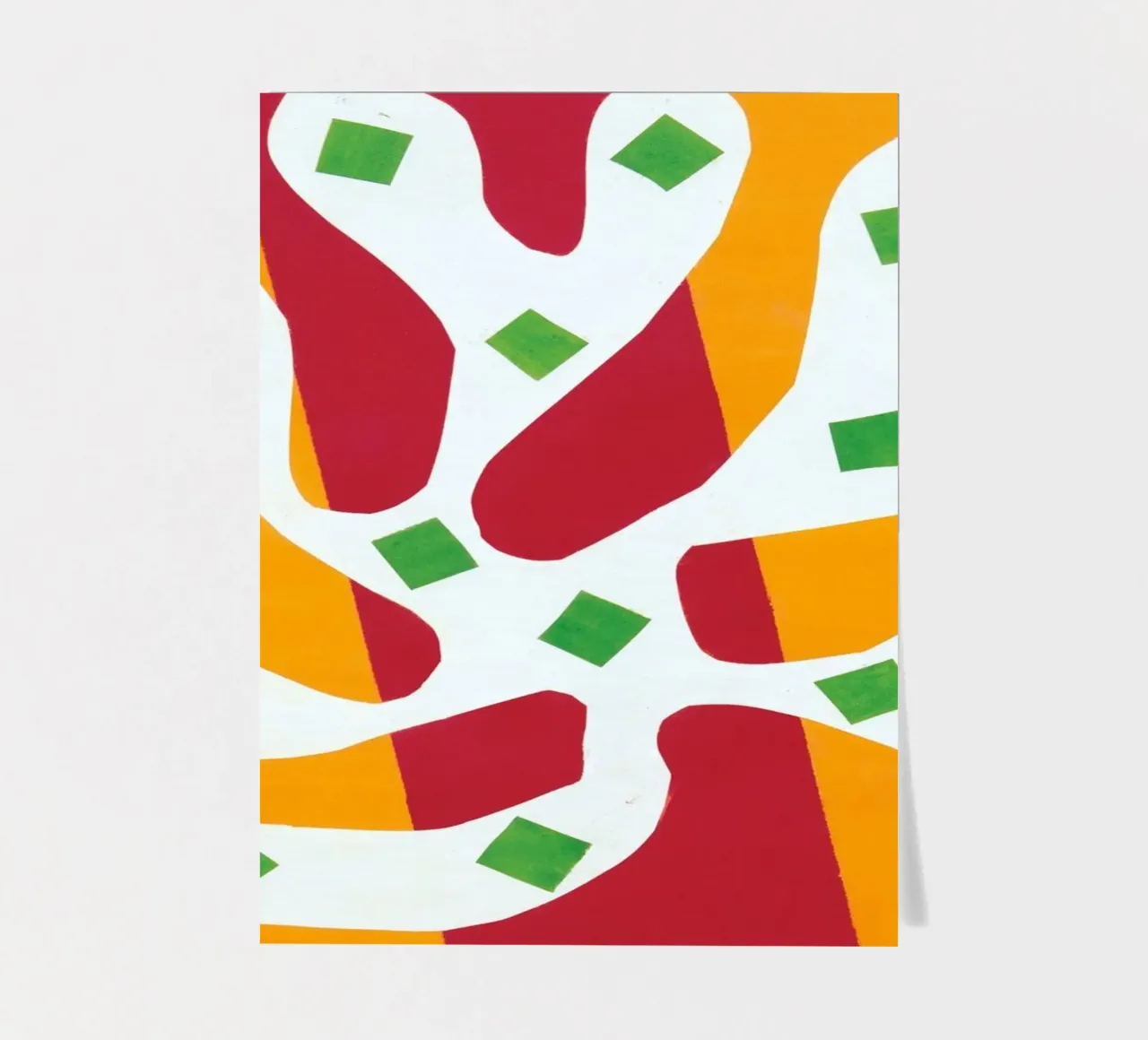 overlapping elements poster sticker sheet by briyan shop