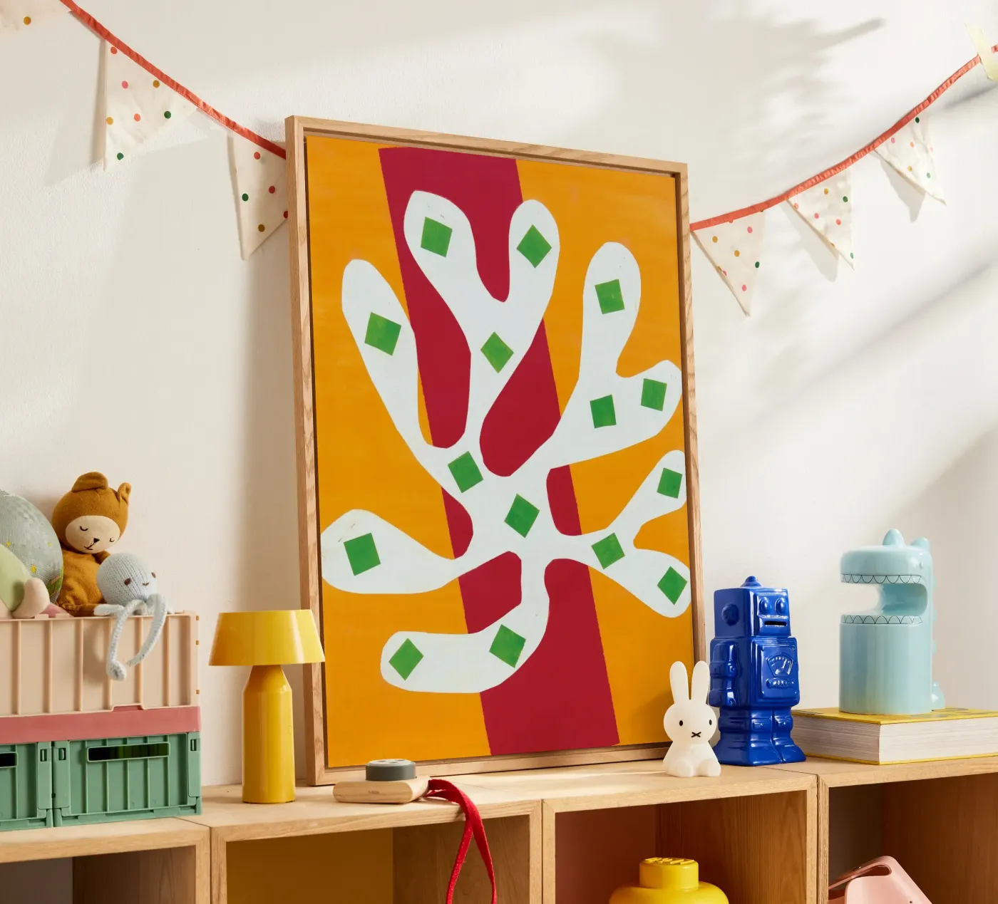 overlapping elements poster acryl van briyan shop