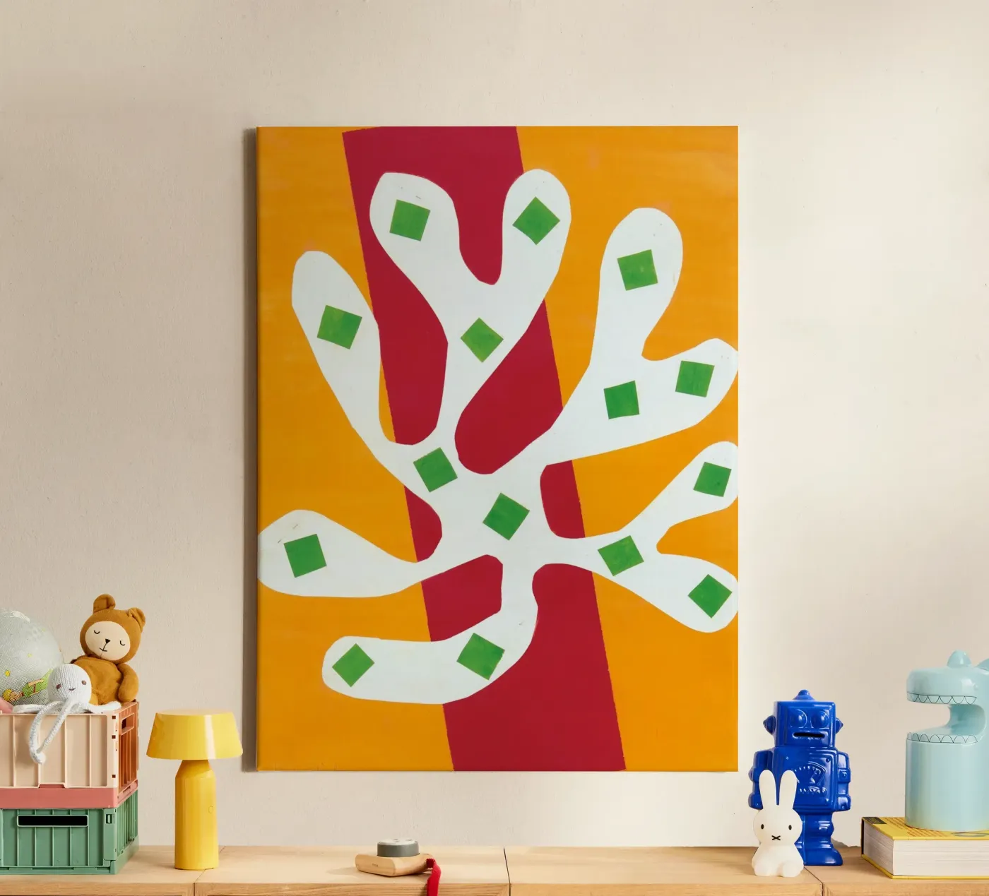 manifesto di sovrapposizione di elementi tela da briyan shop