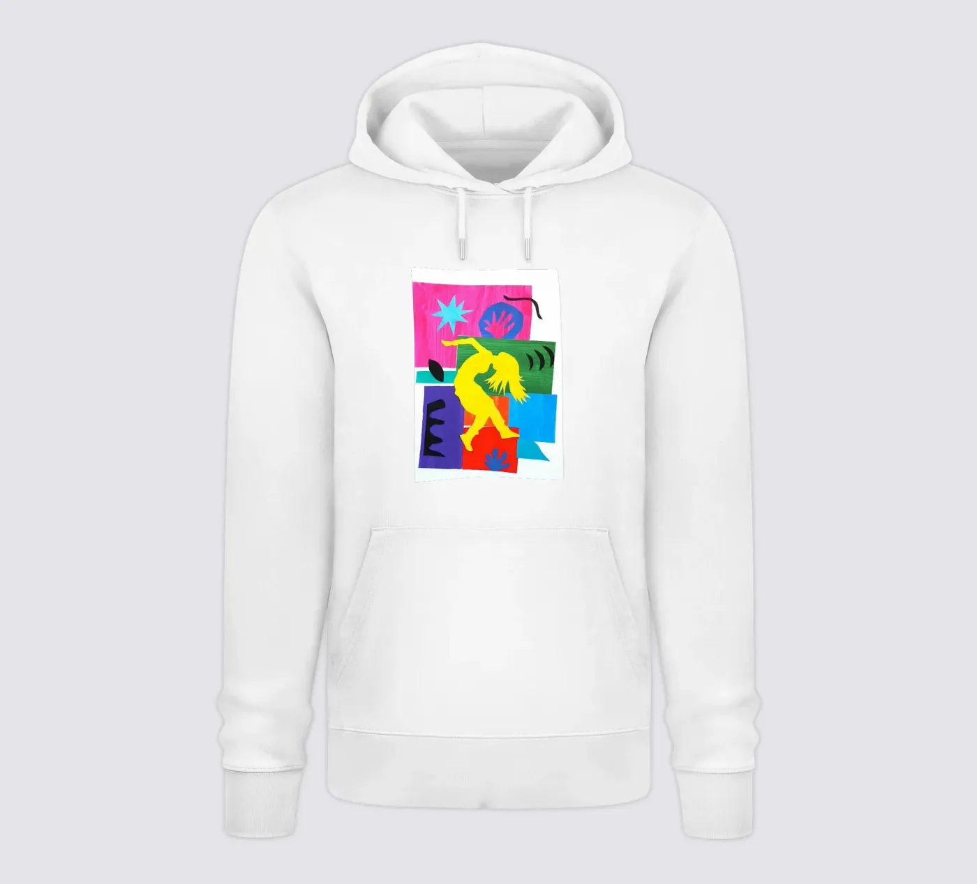 l'ombra della donna che balla felpa con cappuccio da briyan shop