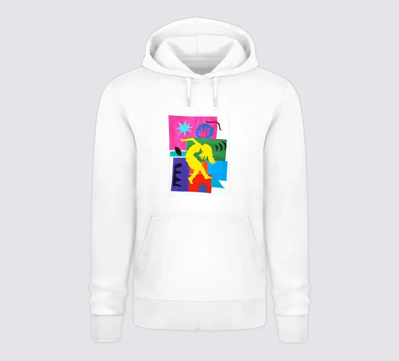 l'ombra della donna che balla felpa con cappuccio da briyan shop