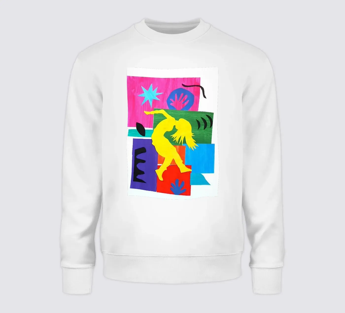 schaduw van dansende vrouw sweatshirt van briyan shop