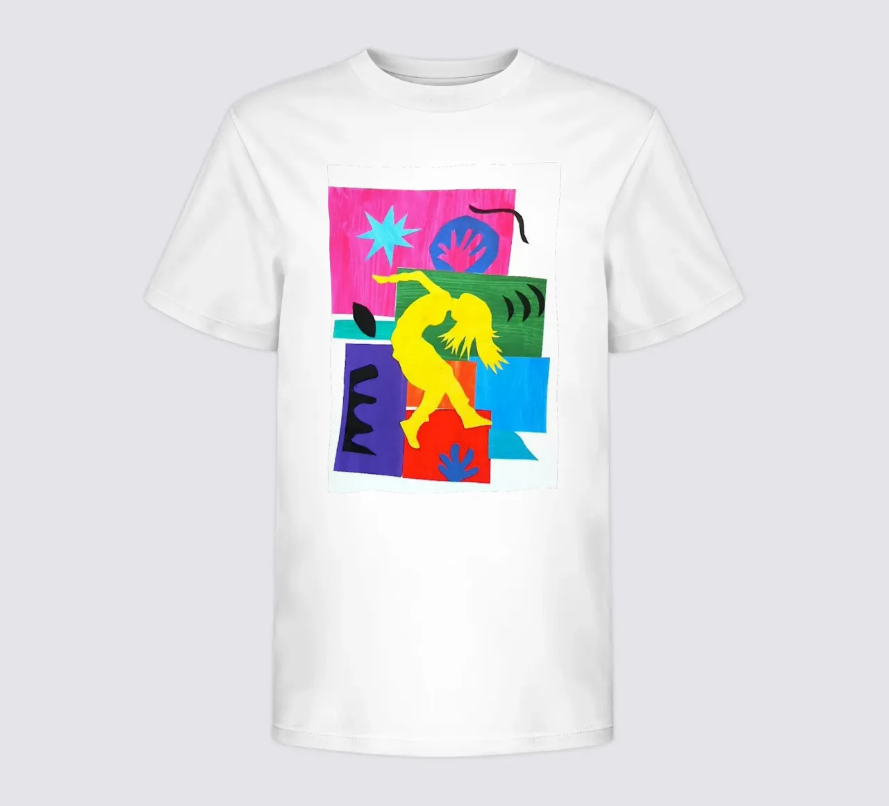 dancing woman's shadow kids t-shirt by briyan shop