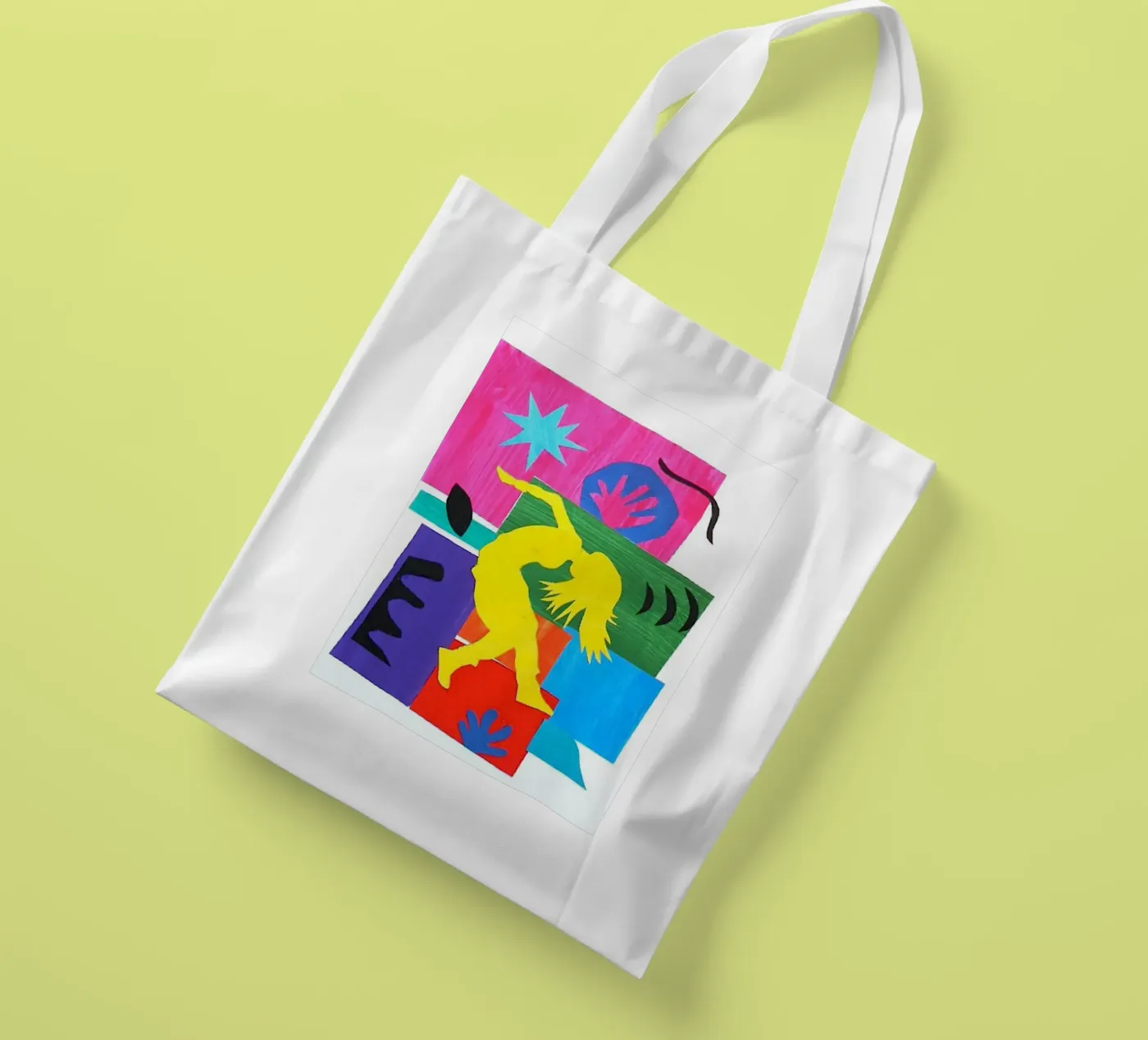 dancing woman's shadow tote bag by briyan shop